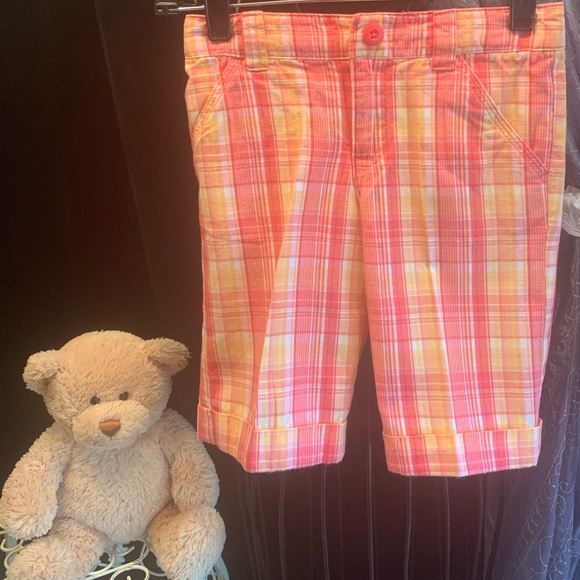 Cherokee Other - Cherokee Plaid Bermuda Shorts Adjustable Waist Snap Closure